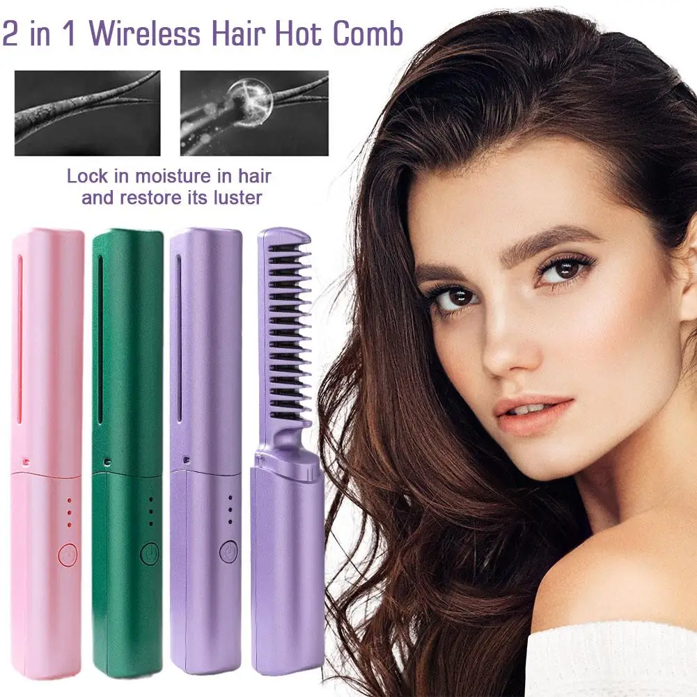 PLANCHA DE PELO INALÁMBRICA 2 EN 1