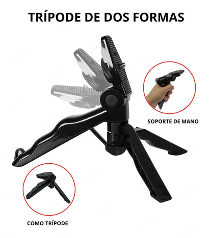 KIT DE GRABACIÓN MICRÓFONO LUZ LED