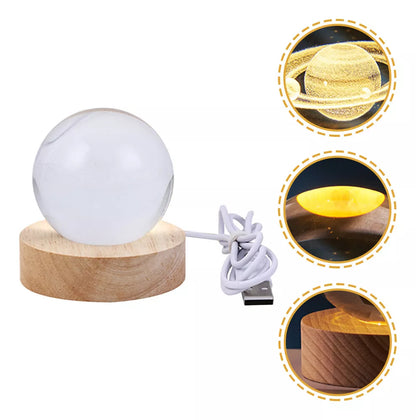 LÁMPARA DE CRISTAL CON BASE