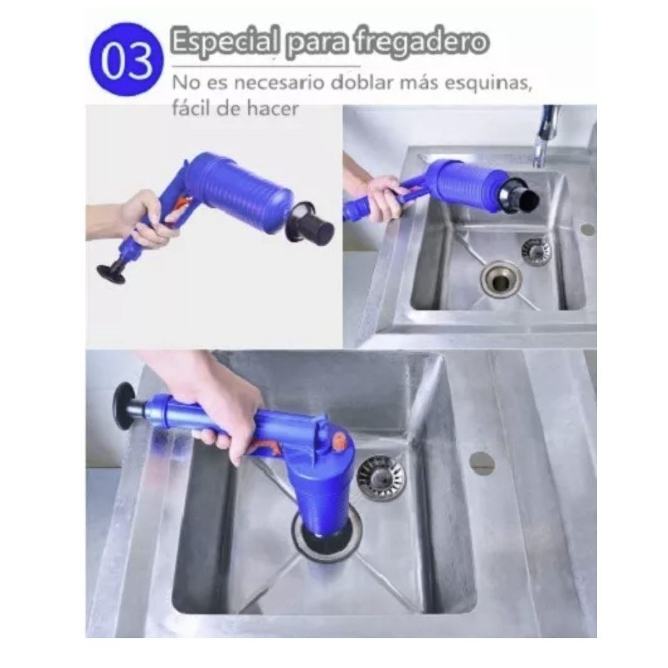 PISTOLA DESTAPA CAÑOS DE AIRE COMPRIMIDO