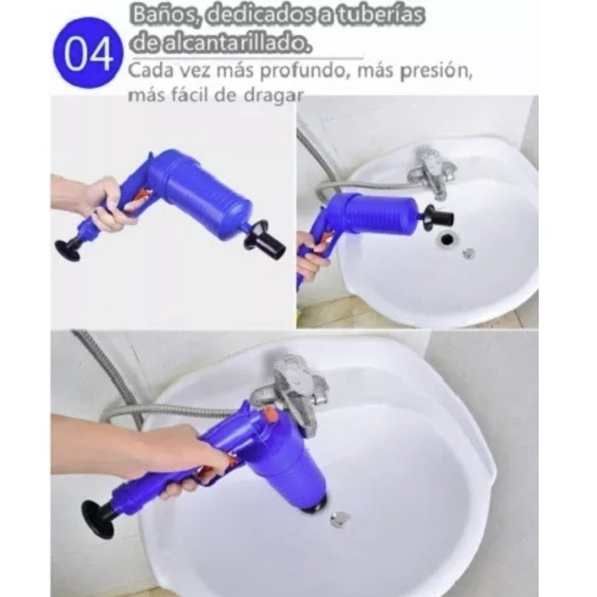 PISTOLA DESTAPA CAÑOS DE AIRE COMPRIMIDO