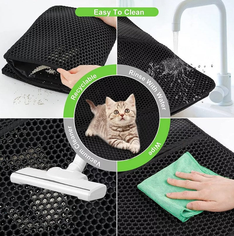 TAPETE ALFOMBRA ATRAPA ARENA PARA GATOS 🐈