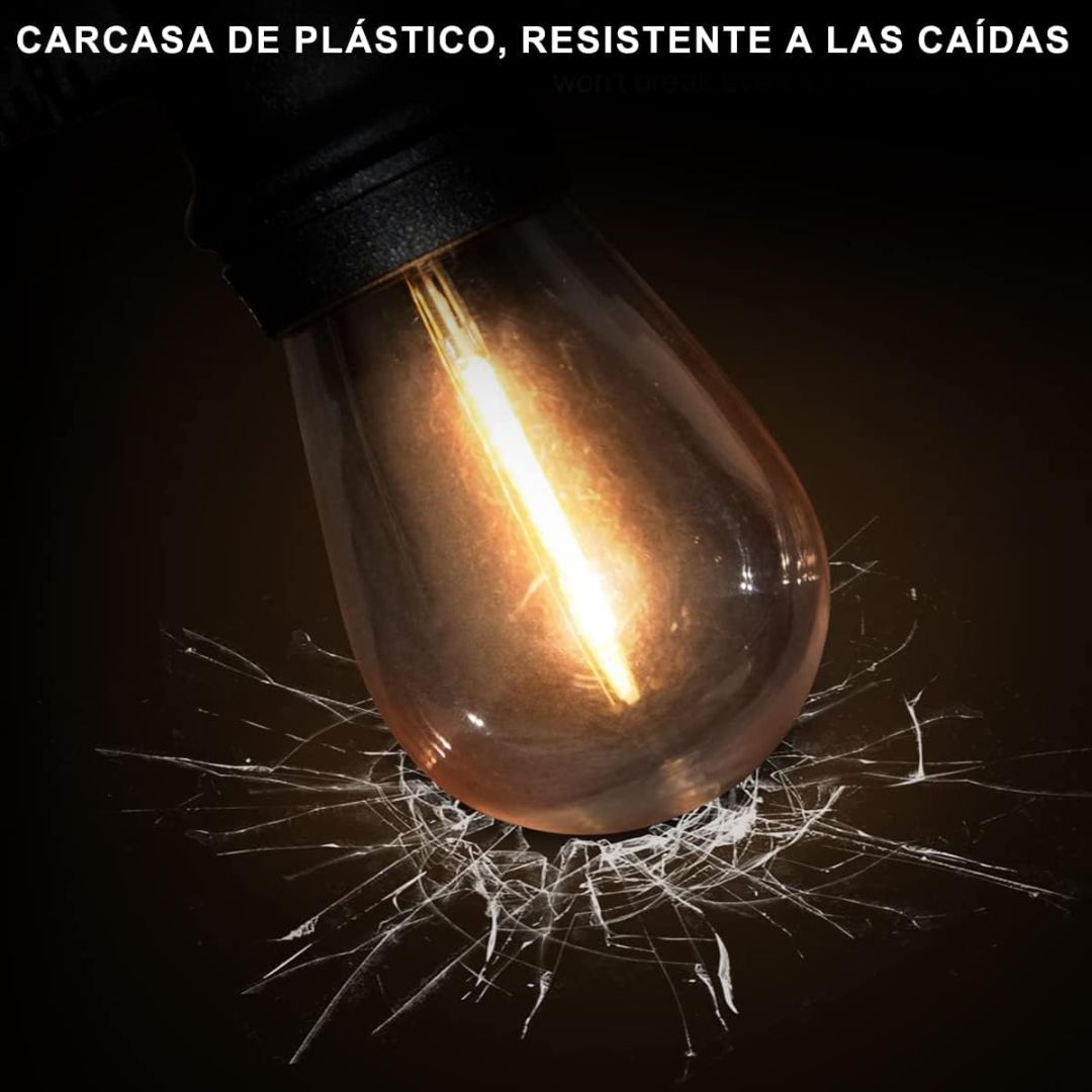 GUIRNALDA DE 5 METROS 10 LUCES IMPERMEABLES