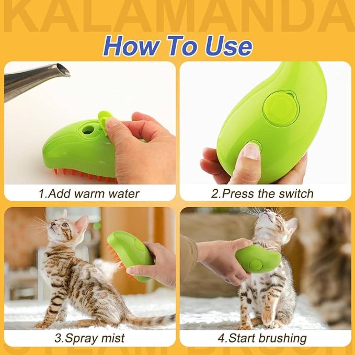 CEPILLO AUTOMÁTICO GATOS VAPOR 3 en 1