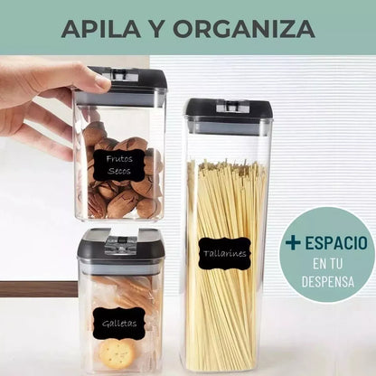 SET DE CONTENEDORES HERMÉTICOS 7 PCS