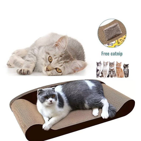 RASCADOR TIPO SOFA PARA GATOS CON CATNIP