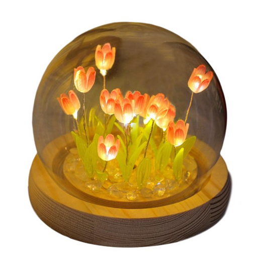 LÁMPARA LED NOCTURNA DE TULIPANES