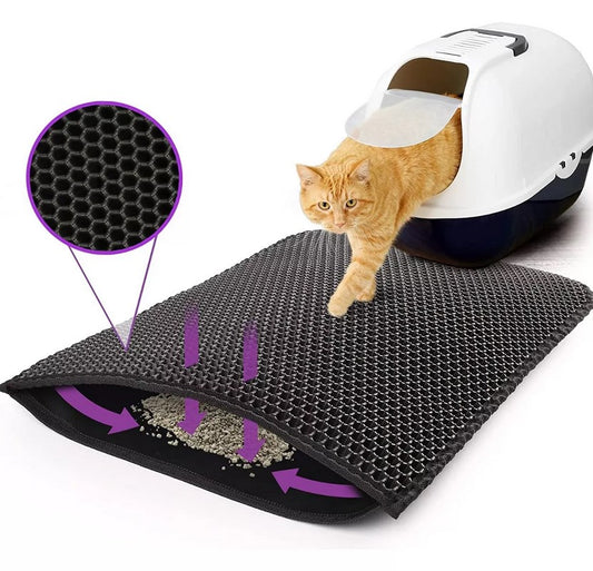 TAPETE ALFOMBRA ATRAPA ARENA PARA GATOS 🐈