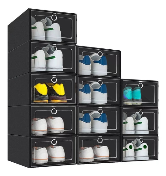6 ORGANIZADORES DE ZAPATOS CON CAJONES APILABLES